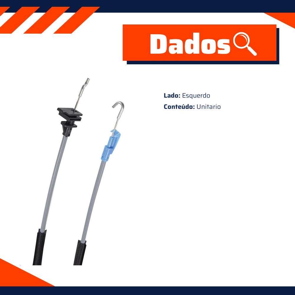 Cabo de Acionamento da Fechadura da Porta Traseira para Chevrolet COBALT - Universal Automotive - 42205