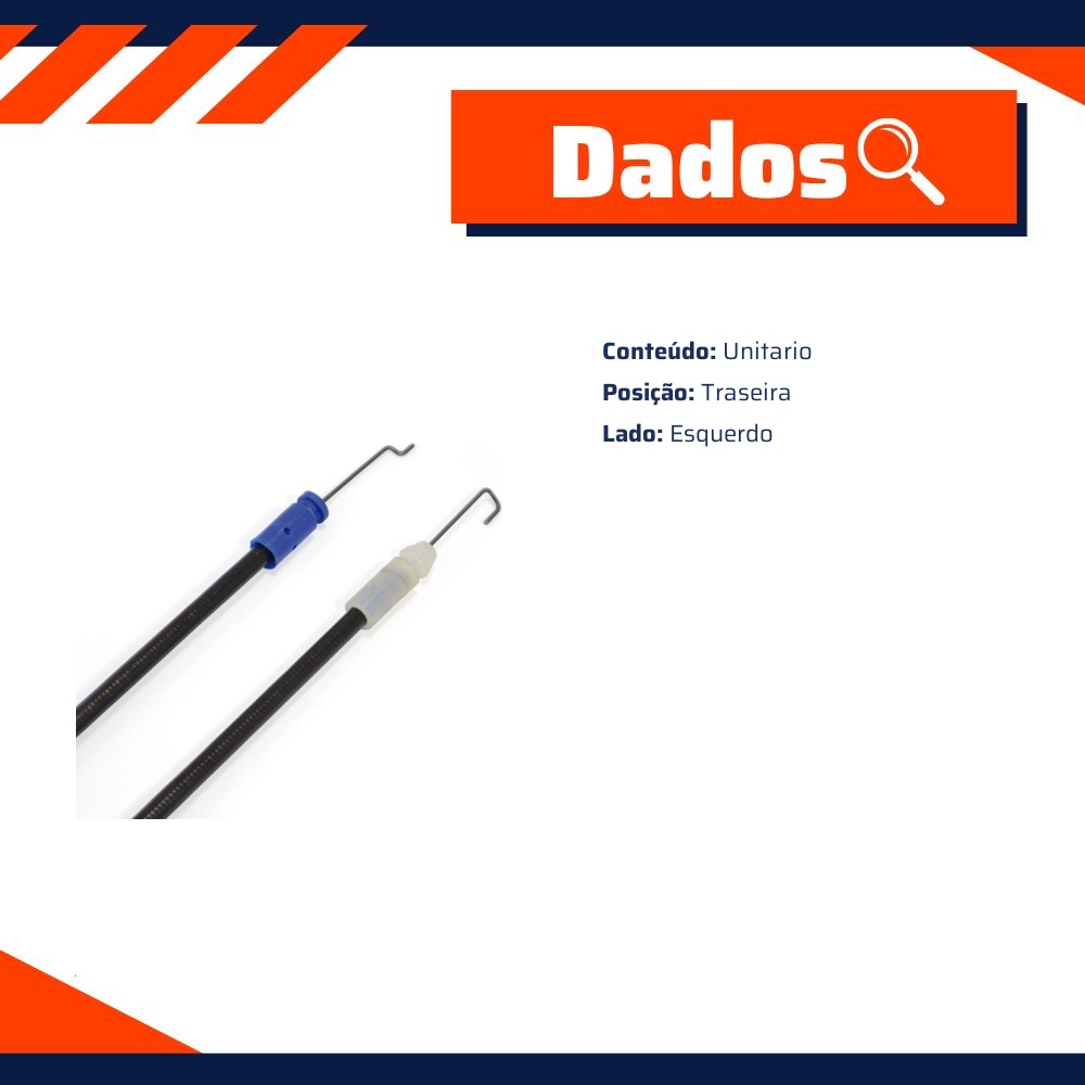 Cabo de Comando da Trava da Fechadura da Porta Traseira Esquerda para Toyota Hilux - Universal Automotive - 60033
