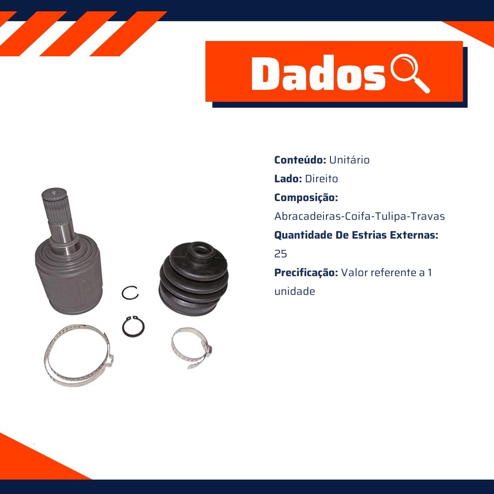 Garfo da Tulipa Direito para Honda Civic - IMA - AL-1228