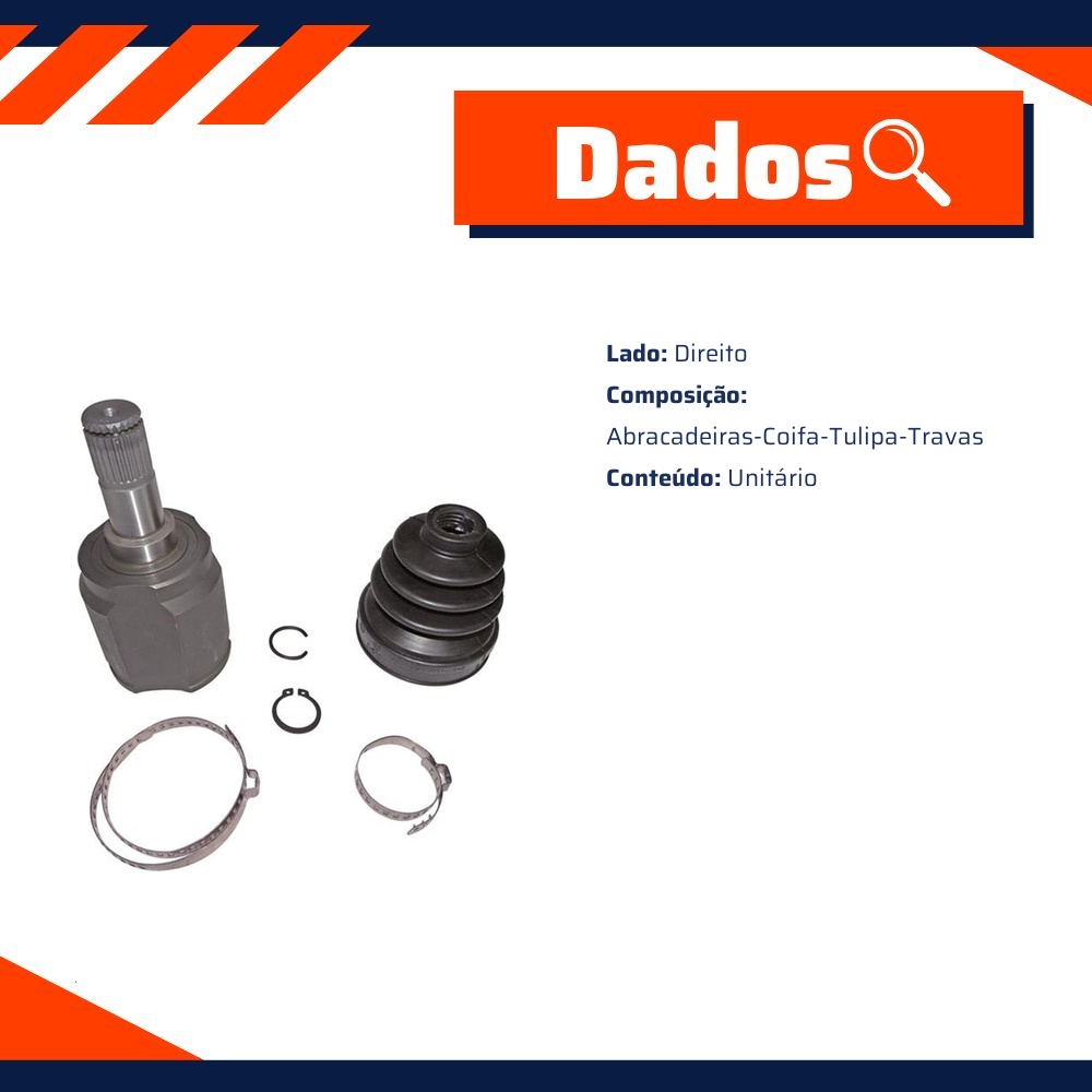 Garfo da Tulipa Direito para Honda FIT - IMA - AL-1226