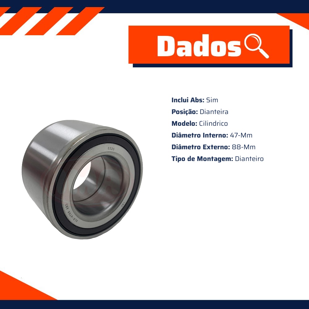 Rolamento de Roda Alr-4788 ABS Ford Ranger e Troller T4 - IMA - ALR-4788 ABS