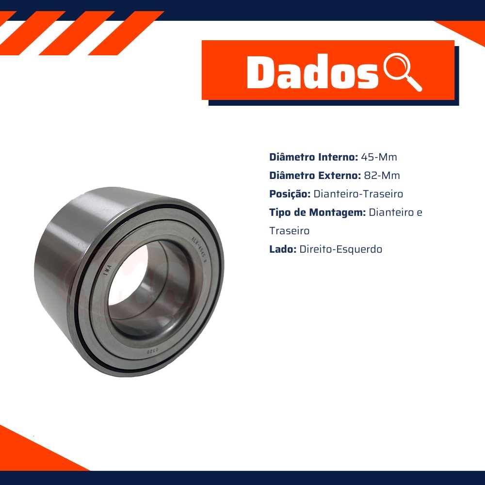Rolamento de Roda para Ssangyong Rexton - IMA - ALR-4545 R