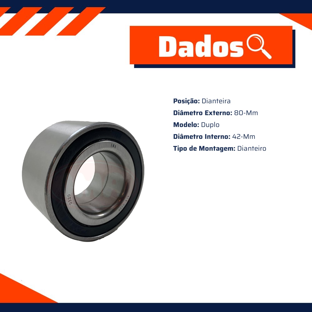 Rolamento de Roda Dianteira - IMA - ALR-0108