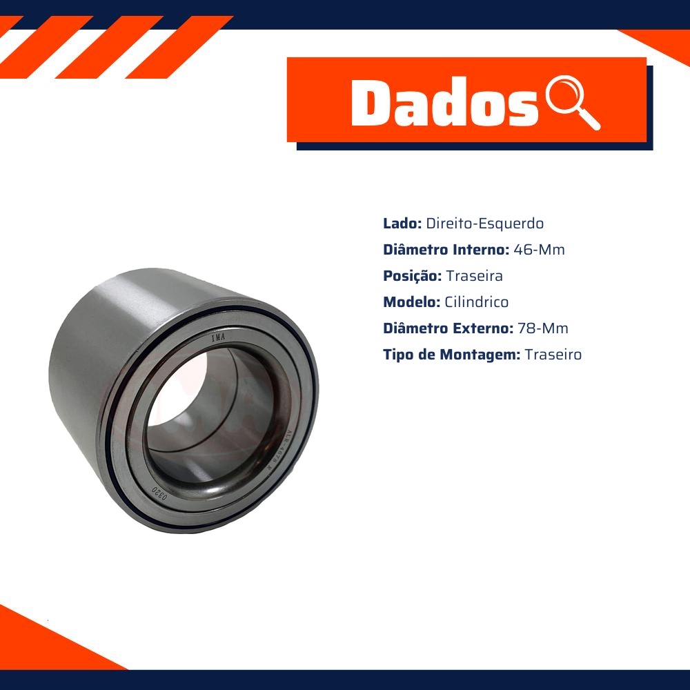 Rolamento de Roda para Volkswagen Amarok - IMA - ALR-4678 R