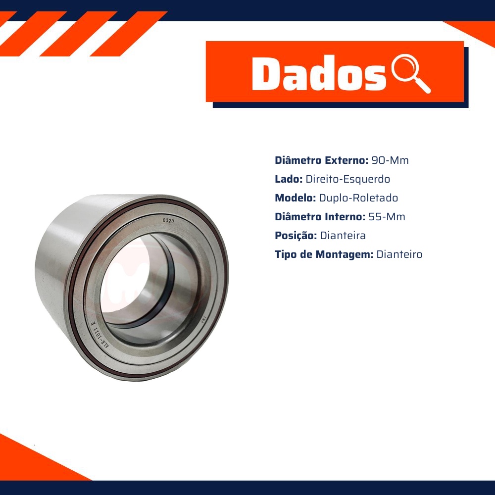 Rolamento de Roda Dianteira Roletado - IMA - ALR-1011 R