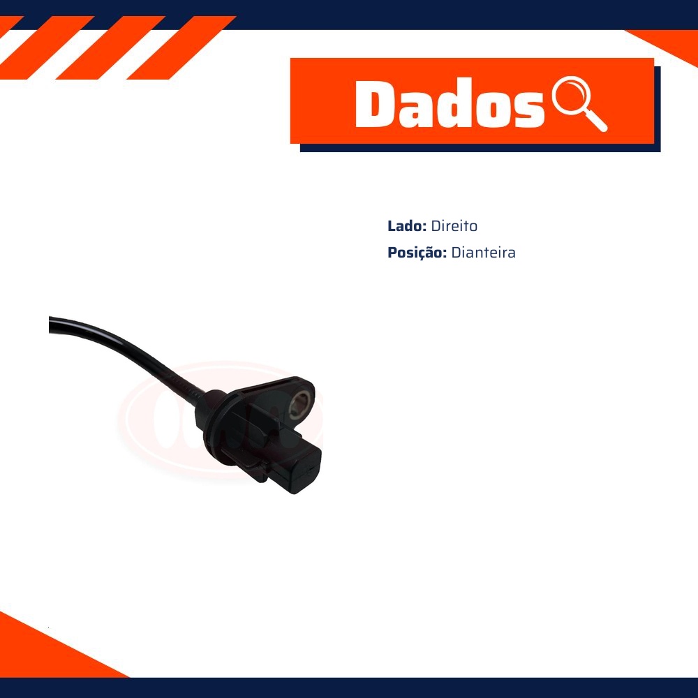 Sensor de Freio ABS Dianteiro Direito - IMA - AL-2205
