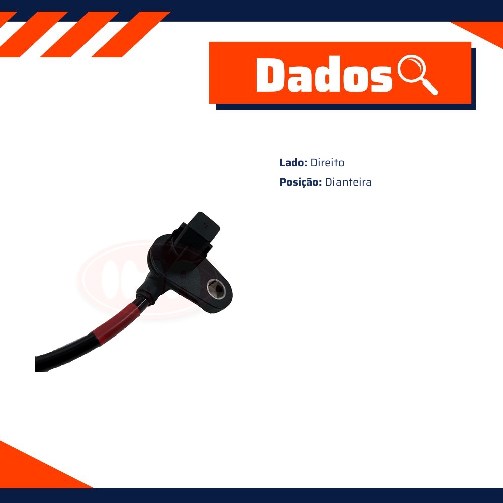 Sensor de Freio ABS Dianteiro Direito - IMA - AL-2232