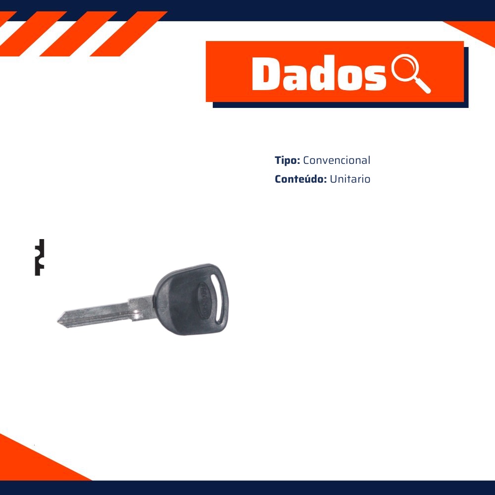 Chave sem Segredo para Ford Escort e Versailles - Universal Automotive - 30659