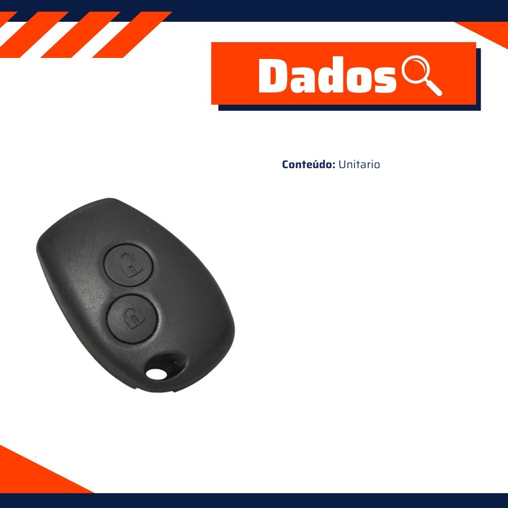 Capa do Telecomando para Renault Logan e Sandero - Universal Automotive - 11334