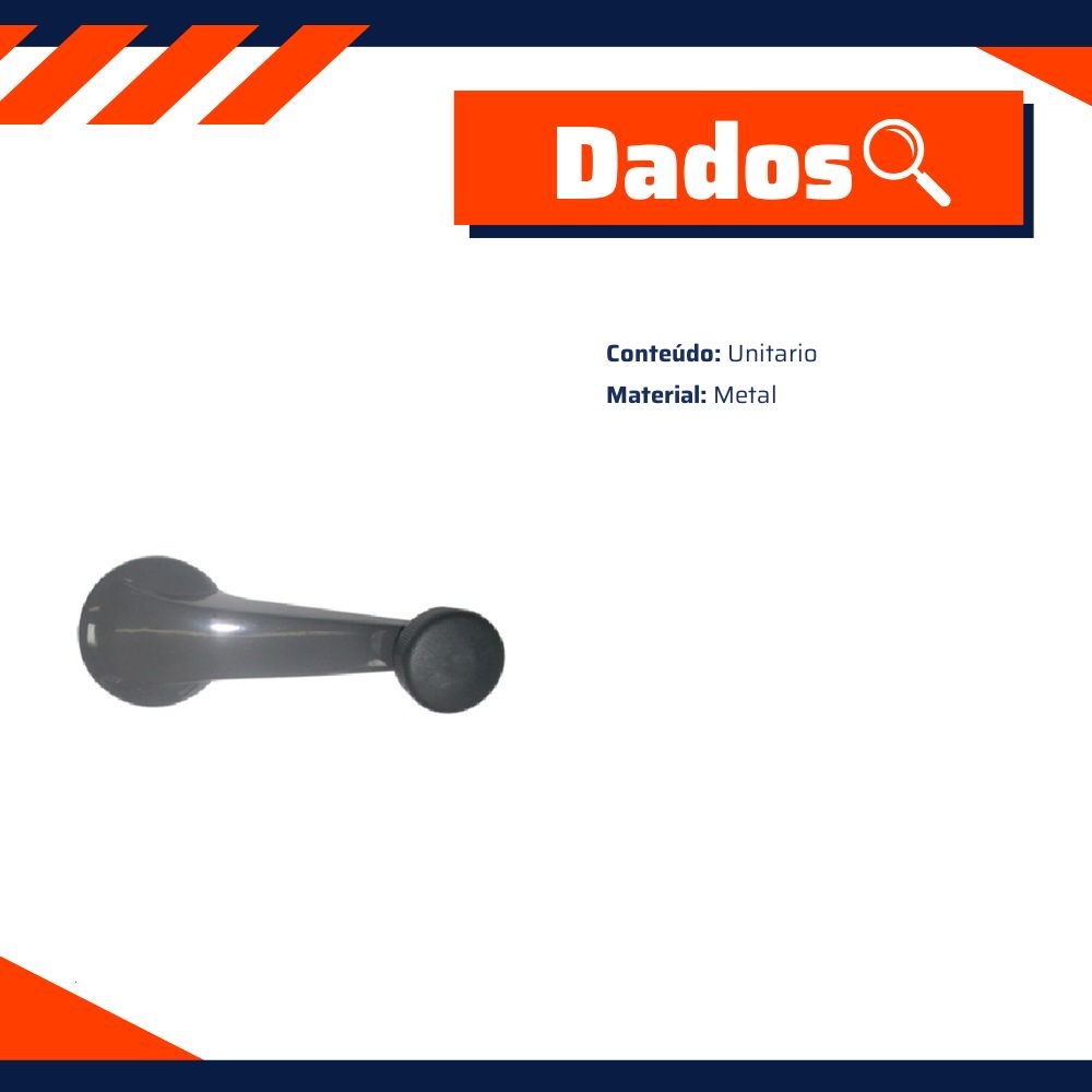 Manivela Reguladora do Vidro para Chevrolet Blazer e S10 - Universal Automotive - 41129