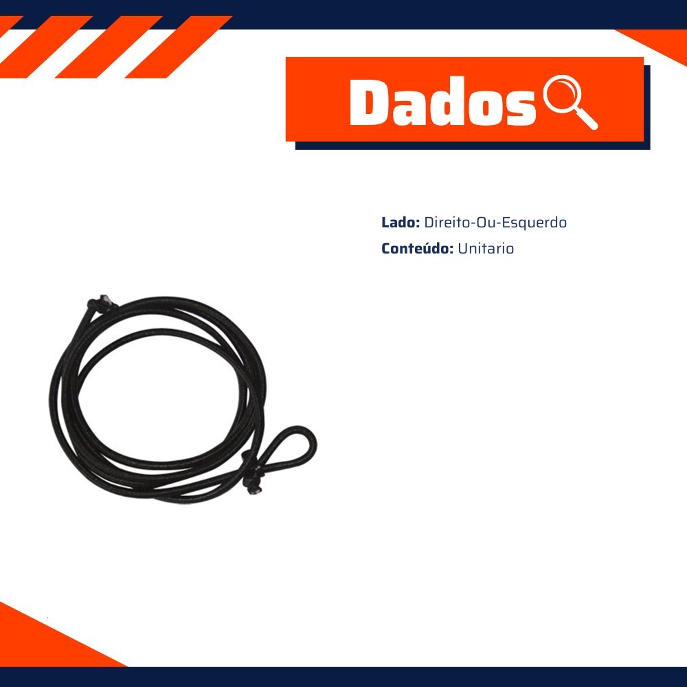 Cordão do Tampão para Volkswagen Parati - Universal Automotive - 21687