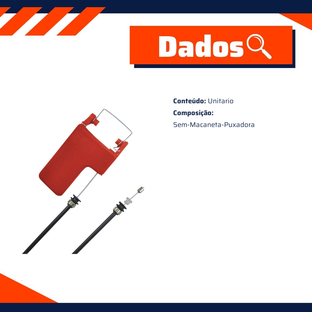 Cabo de Acionamento do Capô para Ford Escort e Escort SW - Universal Automotive - 31362