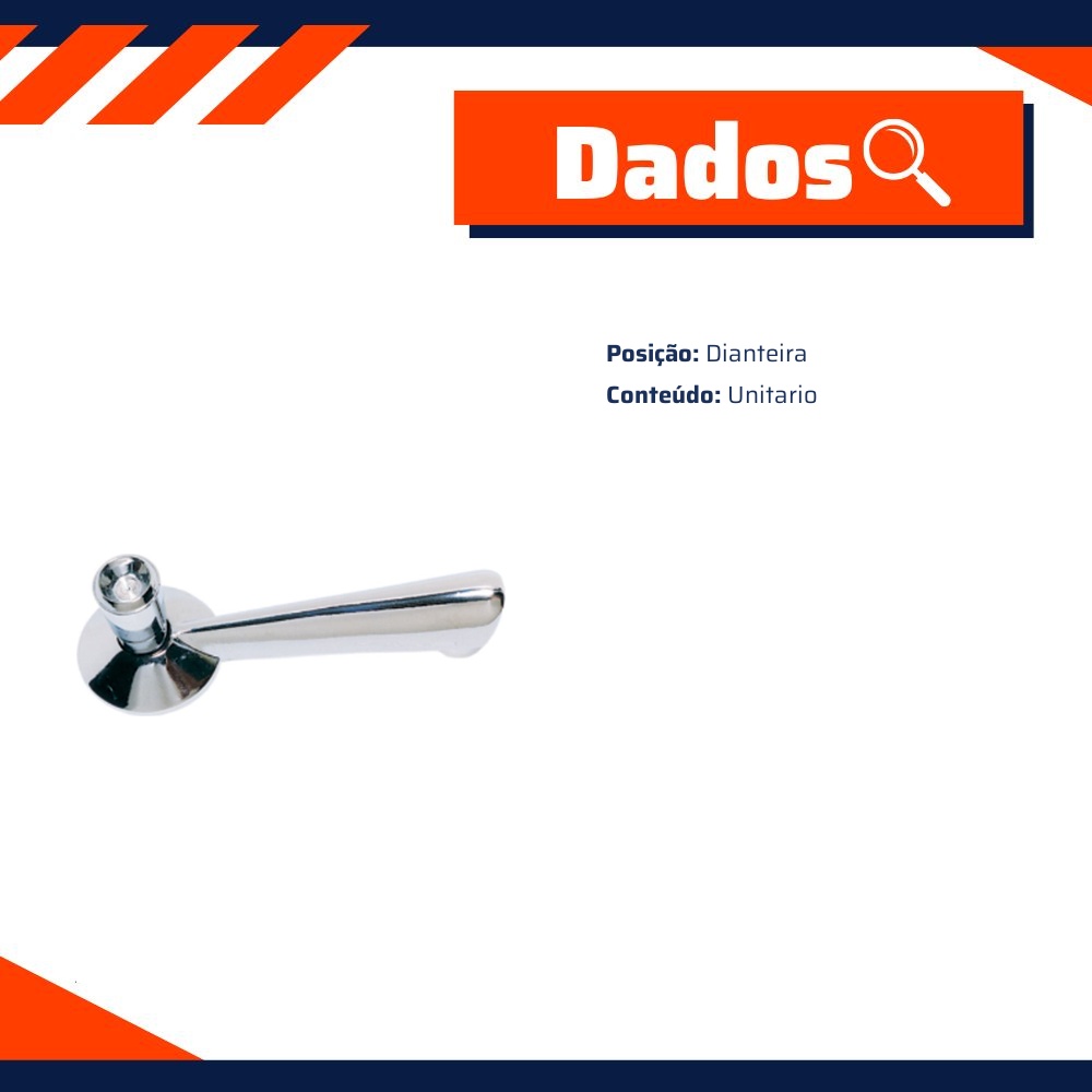 Manivela de Regulagem do Vidro da Porta Dianteira para Ford Rural - Universal Automotive - 30122