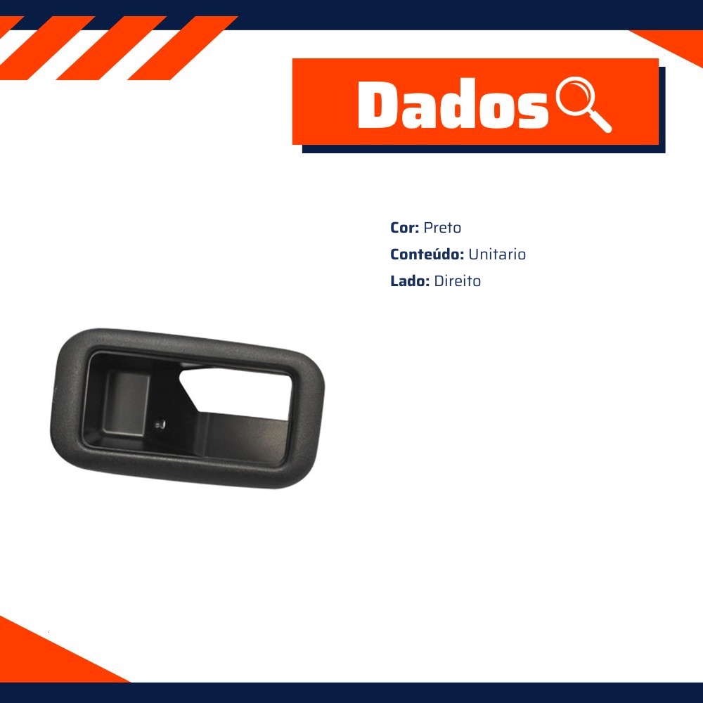 Moldura da Maçaneta da Porta Dianteira para Ford Escort e Verona - Universal Automotive - 31242