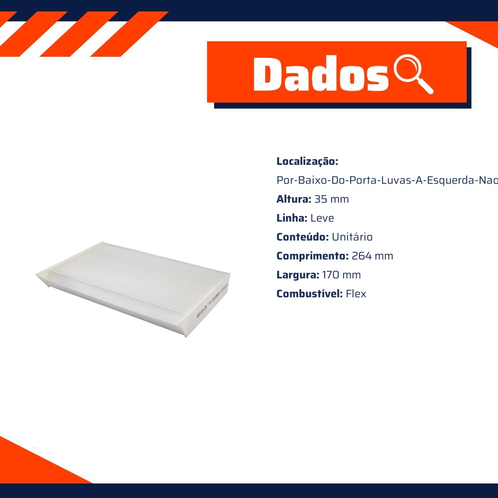 Filtro de Ar da Cabine para Renault Fluence - Wega - AKX-1396