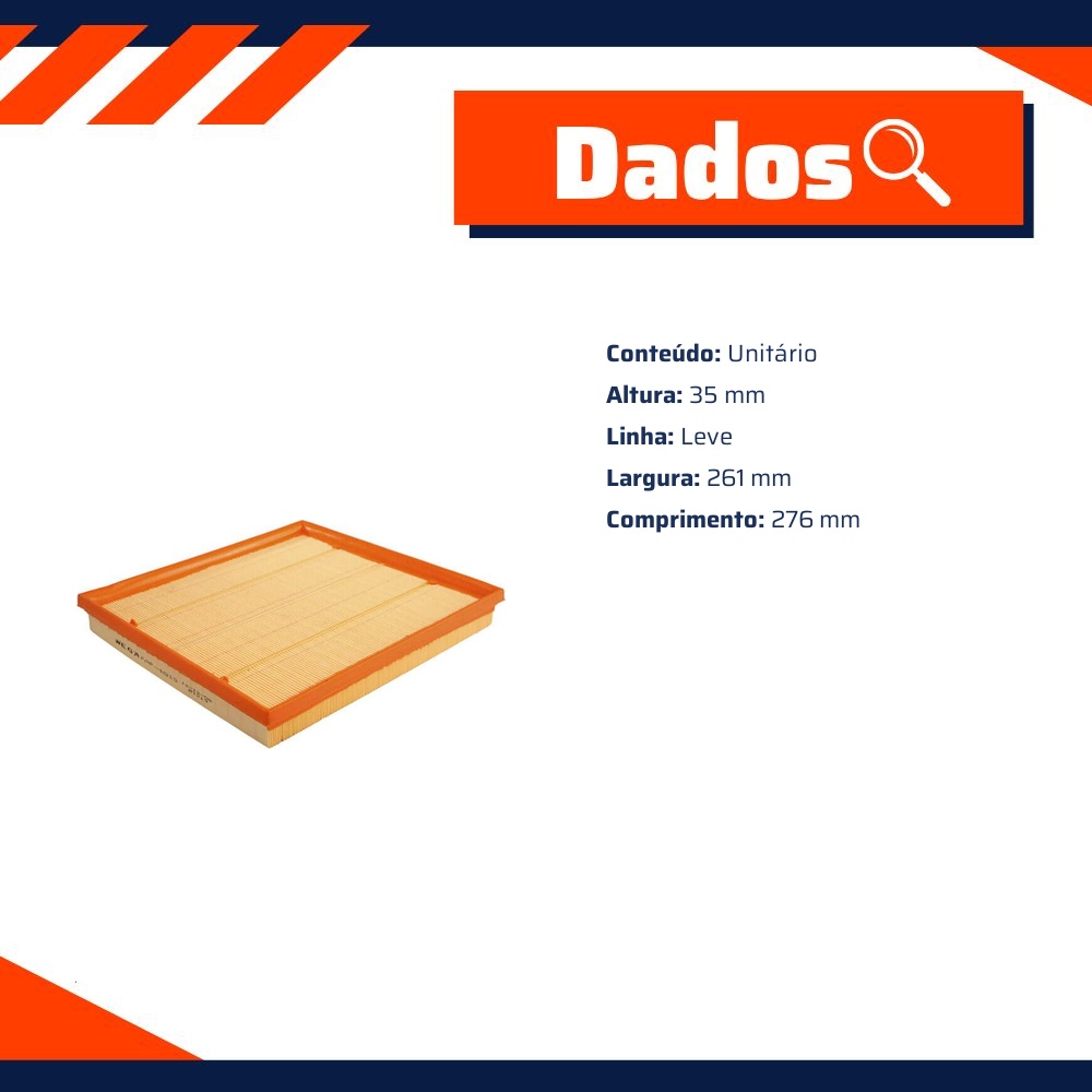 Filtro de Ar do Motor - Wega - FAP-4819