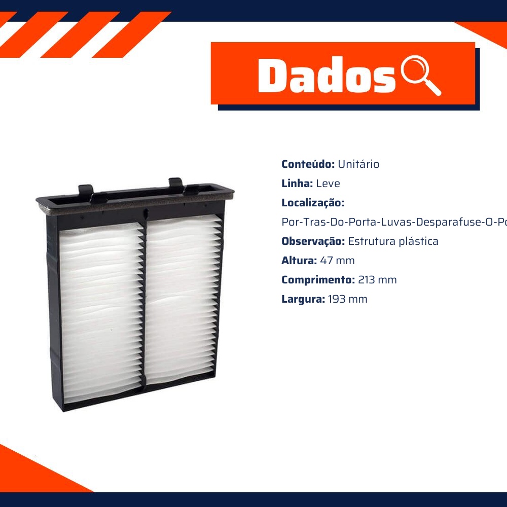 Filtro de Ar da Cabine para Suzuki SX4 - Wega - AKX-1973
