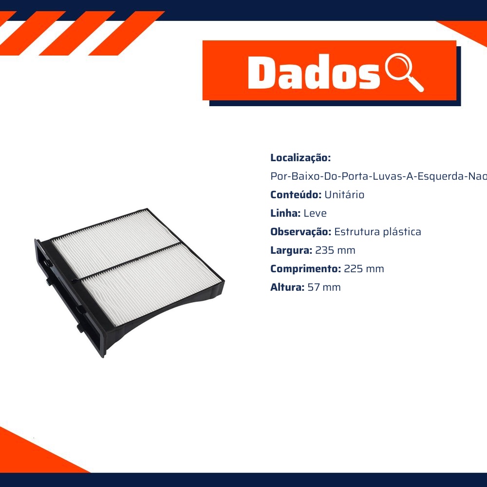 FIltro de Ar Condicionado Cabine - Wega - AKX-2200