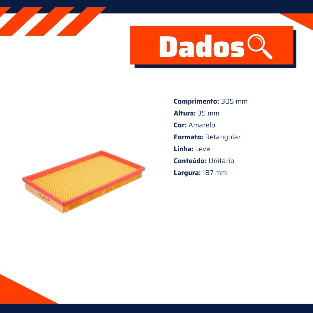 Filtro de Ar para Ford Ecosport - Wega - FAP-4056