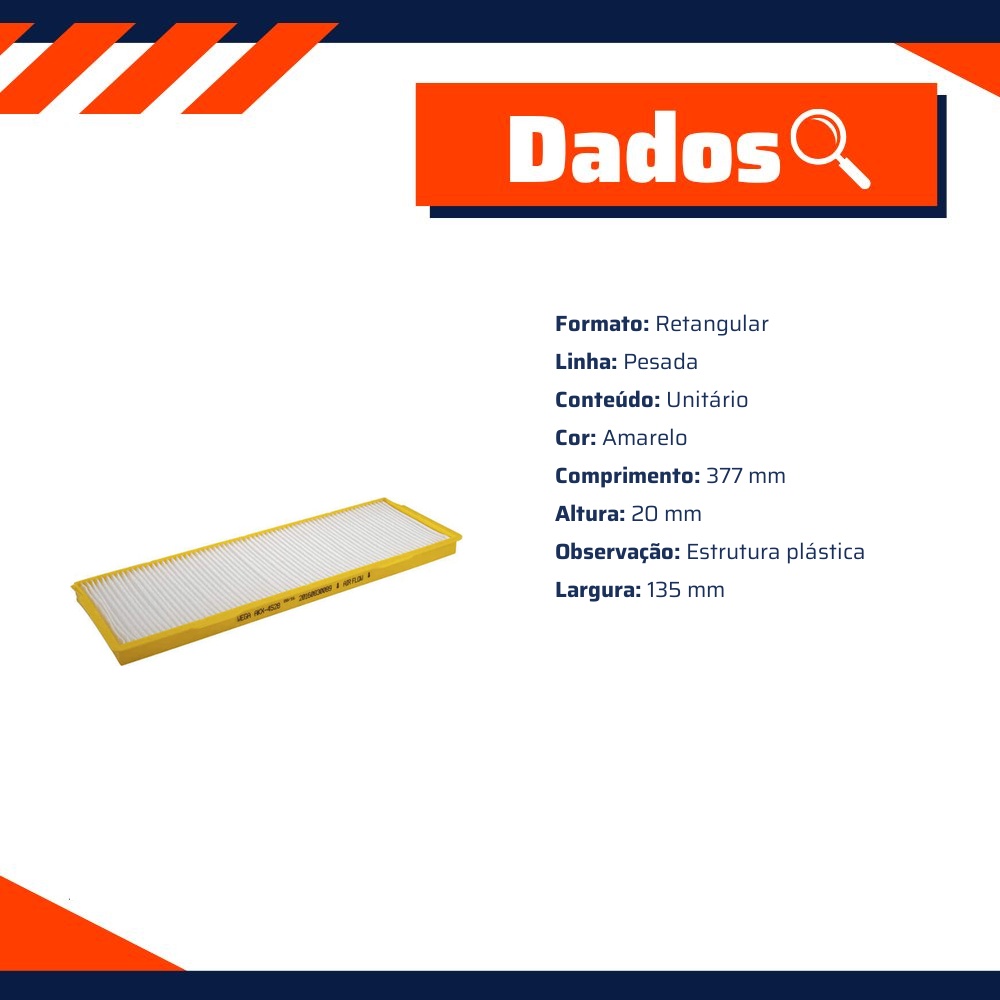 FIltro de Ar Condicionado Cabine - Wega - AKX-4528