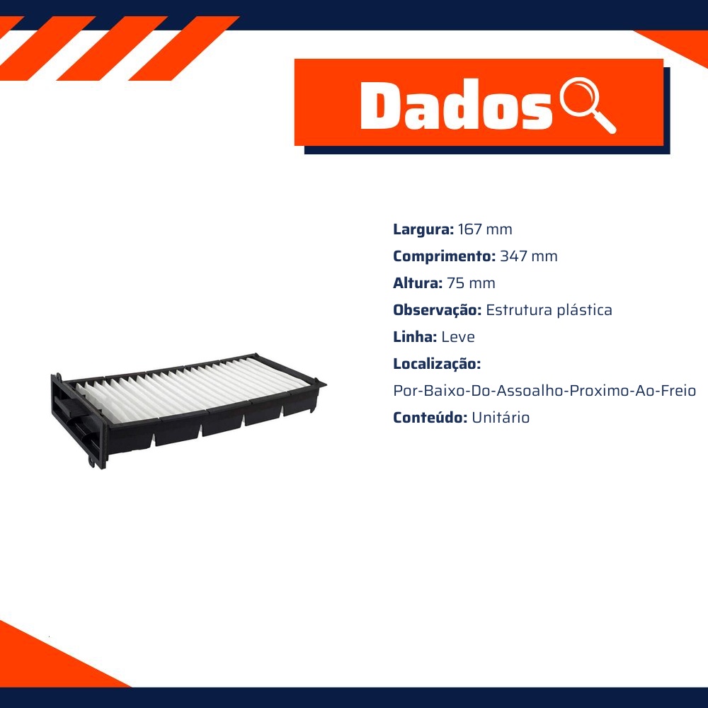 Filtro de Ar da Cabine para Citroen C5 e C5 Break - Wega - AKX-1447