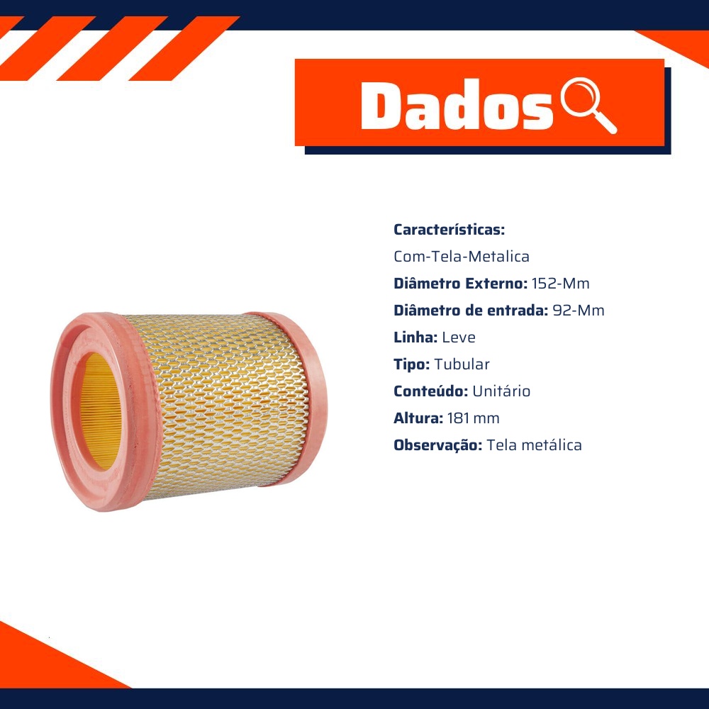Filtro de Ar para Renault Clio - Wega - WR-282