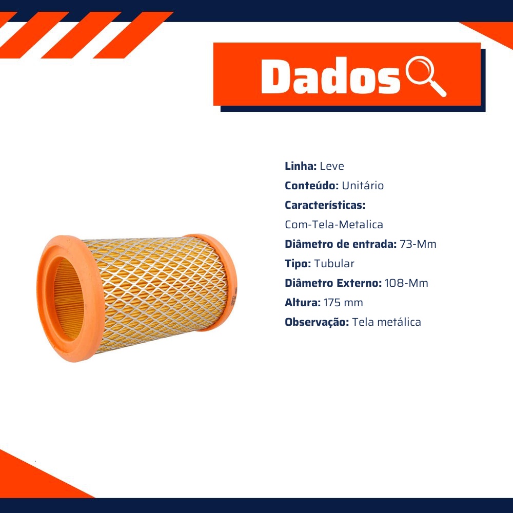 Filtro de Ar para Renault Kangoo - Wega - WR-349