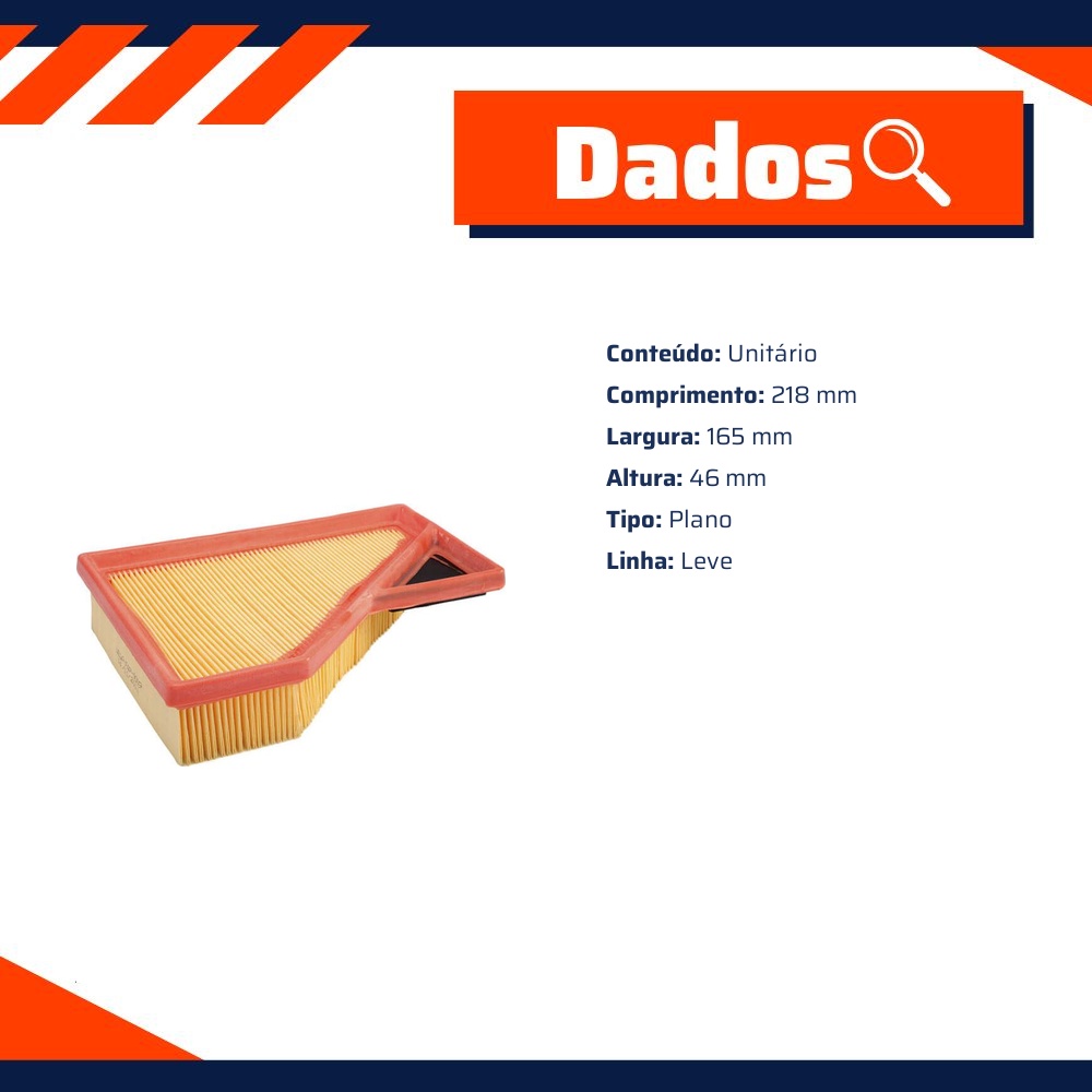 Filtro de Ar do Motor - Wega - FAP-9009