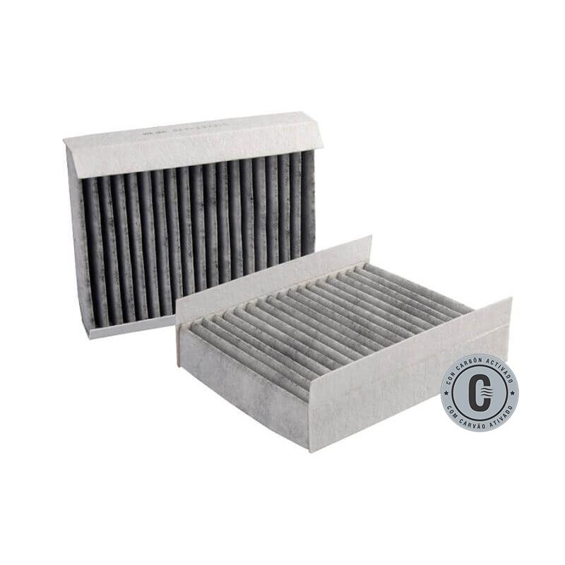 Par Filtro de Ar da Cabine com Carvão Ativado para Alfa Romeo 147 - Wega - AKX-1373/C