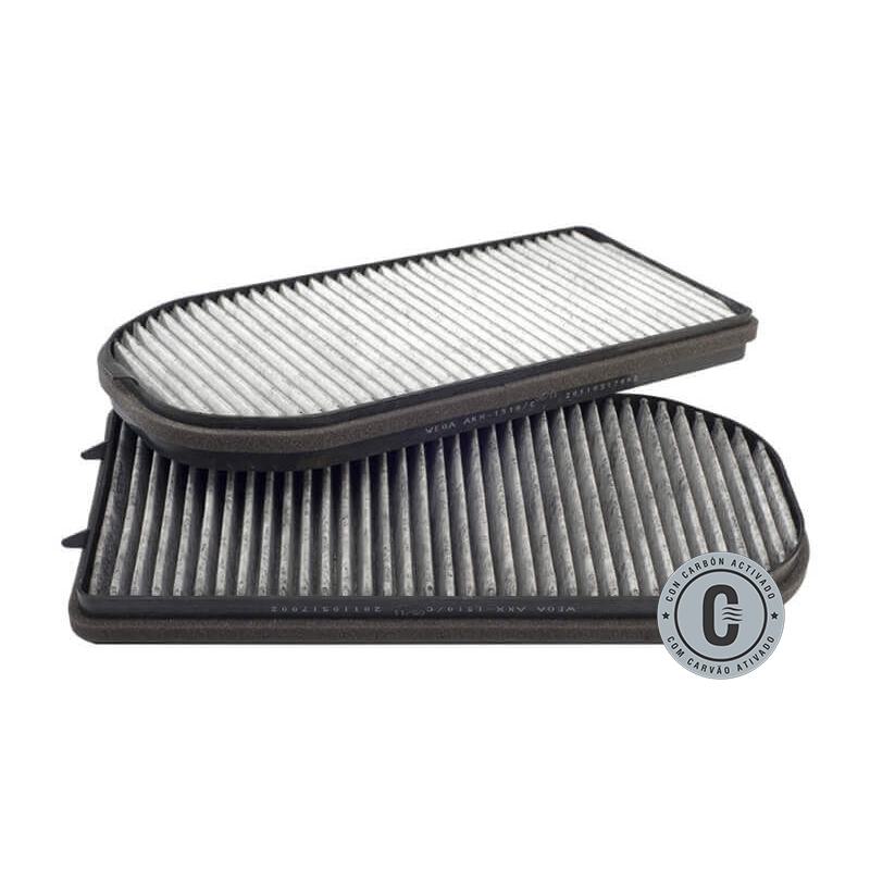 Par Filtro de Ar da Cabine com Carvão Ativado para BMW 740i e 750i - Wega - AKX-1510/C