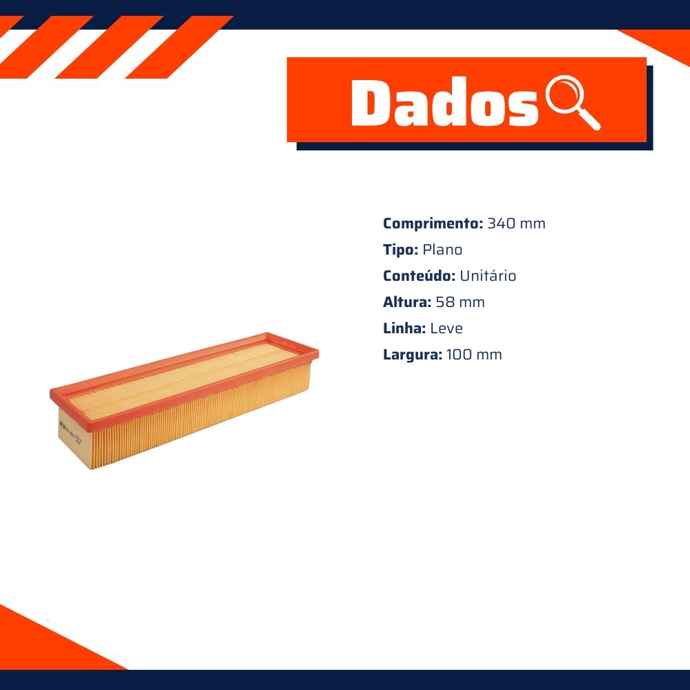 Filtro de Ar para Mercedes-Benz S 600 e Sl 600 - Wega - FAP-4843