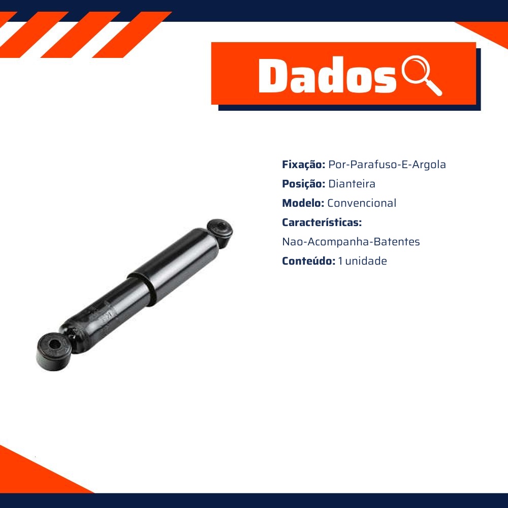 Amortecedor Dianteiro da Suspensão para Mercedes-Benz L 1113 e L 1519 - Monroe - 37747