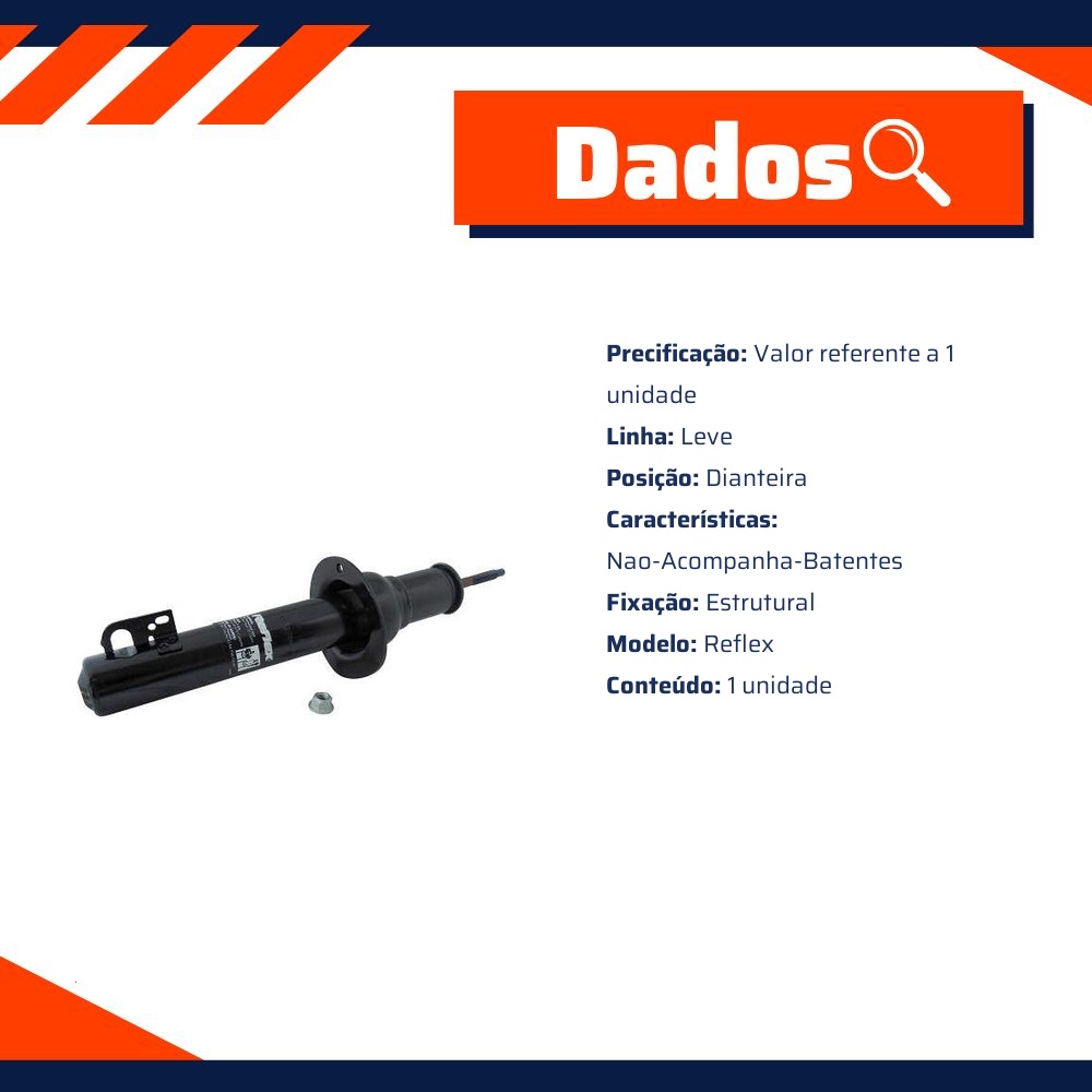 Amortecedor Reflex Dianteiro da Suspensão para Jeep Grand Cherokee - Monroe - 71377