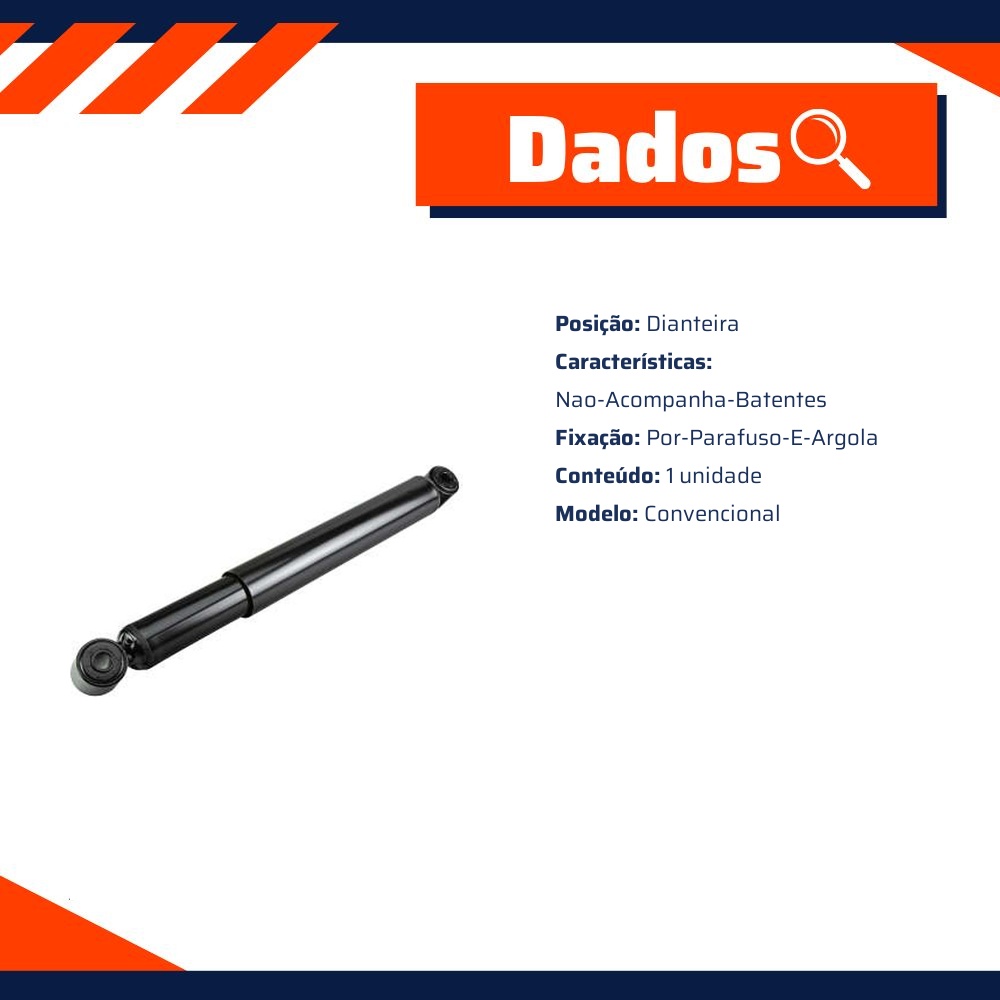 Amortecedor Dianteiro da Suspensão para Mercedes-Benz LS 1938 - Monroe - 54449