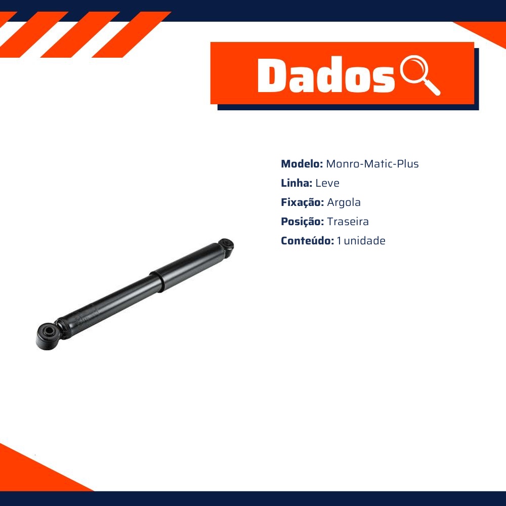 Amortecedor Monro-Matic Plus Traseiro da Suspensão - Monroe - 334785MM