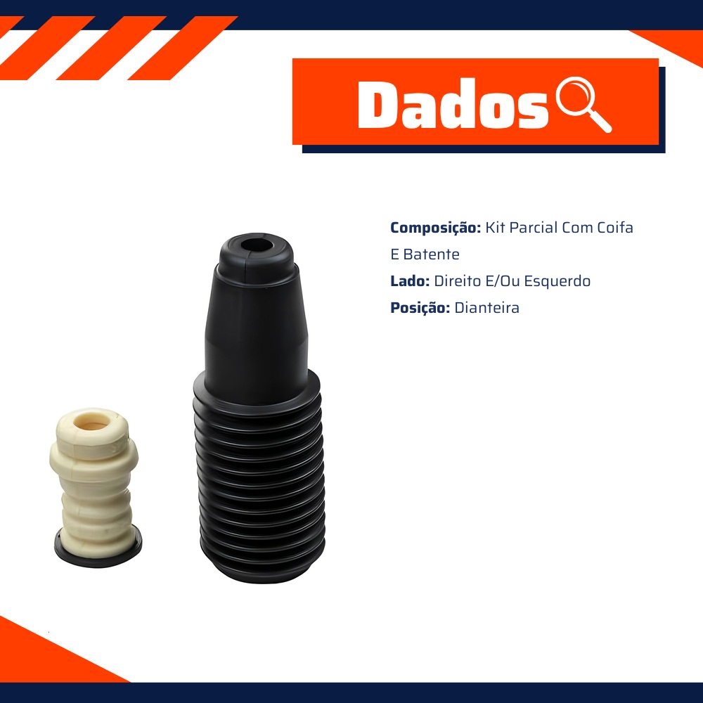 Kit Coifa Batente Dianteiro para Nissan Sentra - KYB - SB0157