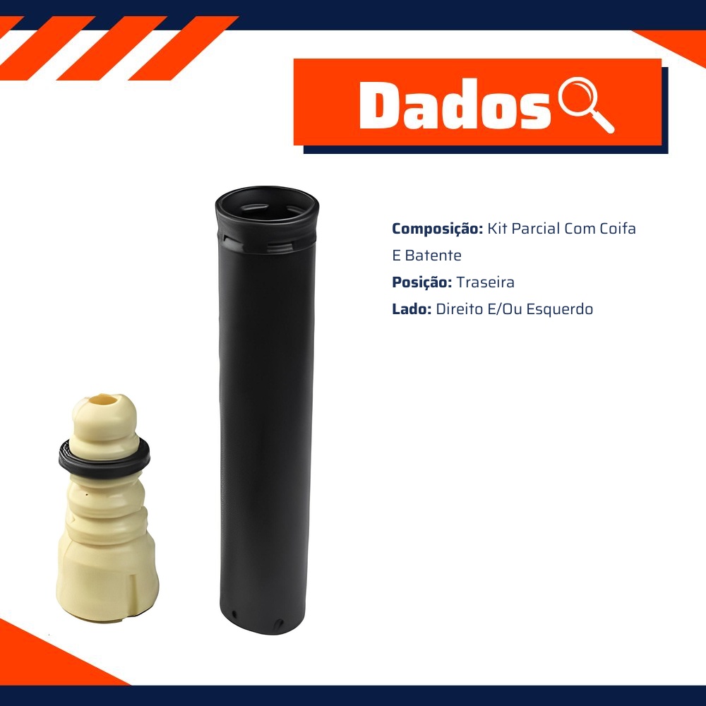 Kit Coifa Batente Traseiro para Ford Focus e Focus Sedan - KYB - SB0028