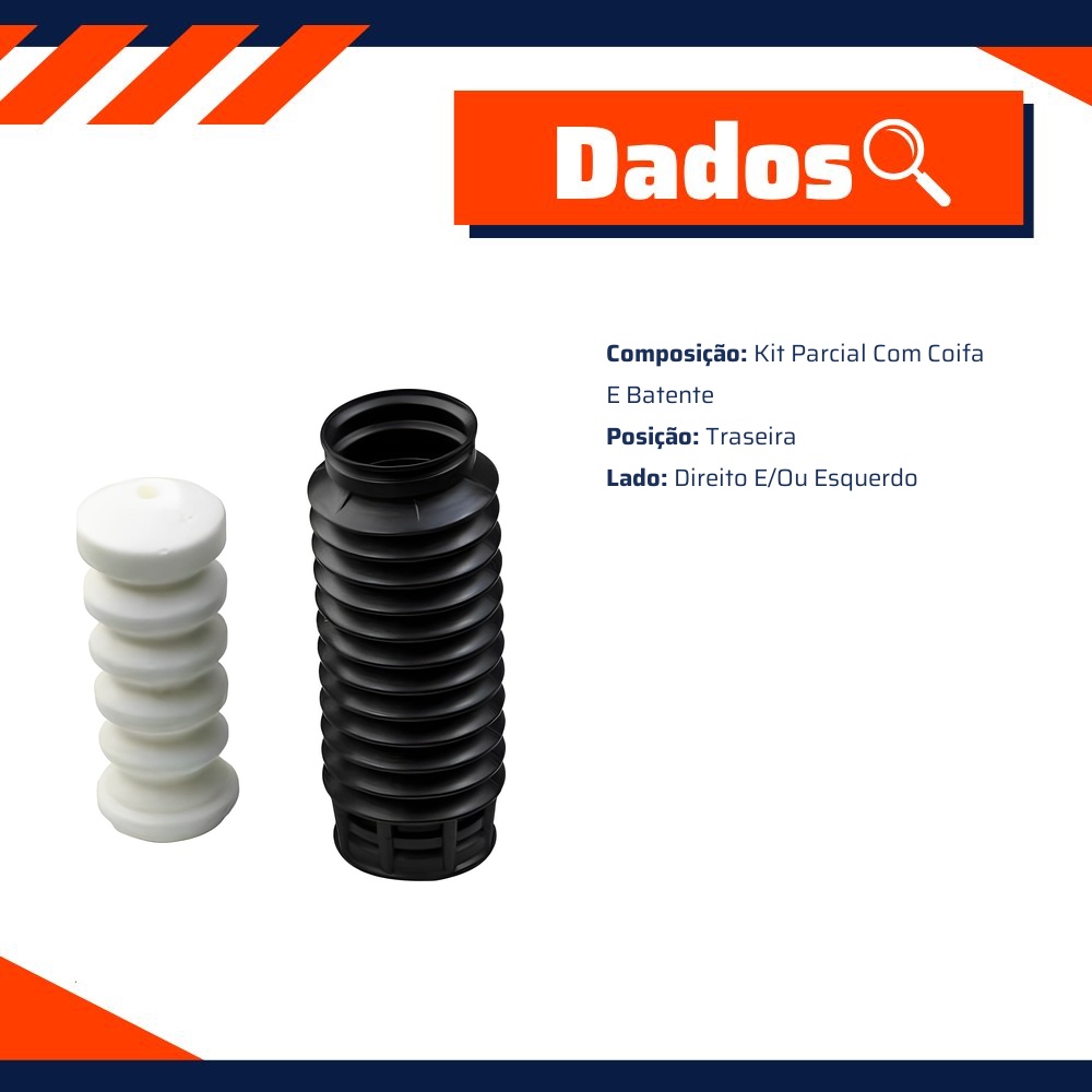Kit Coifa Batente Traseiro - KYB - SB0034
