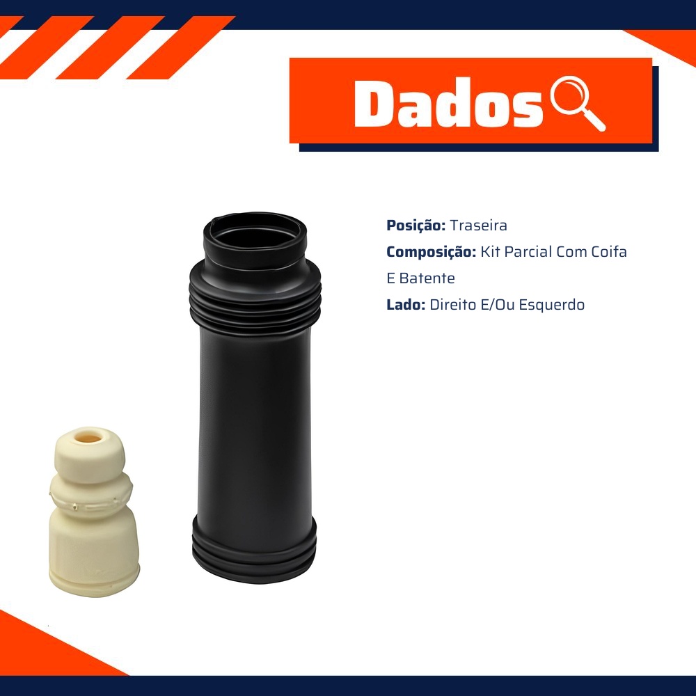 Kit Coifa Batente Traseiro para Hyundai Azera e Sonata - KYB - SB0060