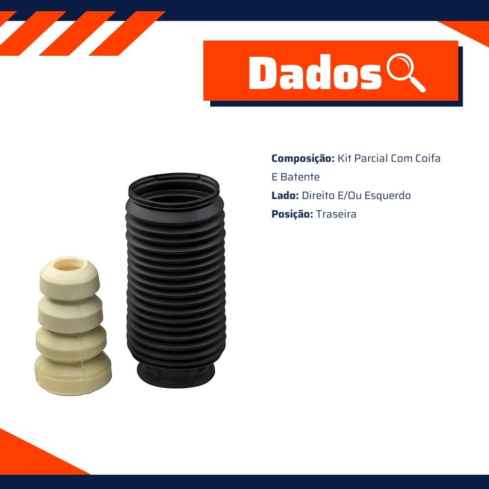Kit Coifa Batente Traseiro para Toyota Corolla e Fielder - KYB - SB0095