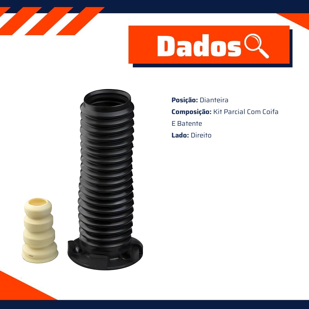 Kit Coifa Batente Dianteiro Direito para Honda CR-V - KYB - SB0120