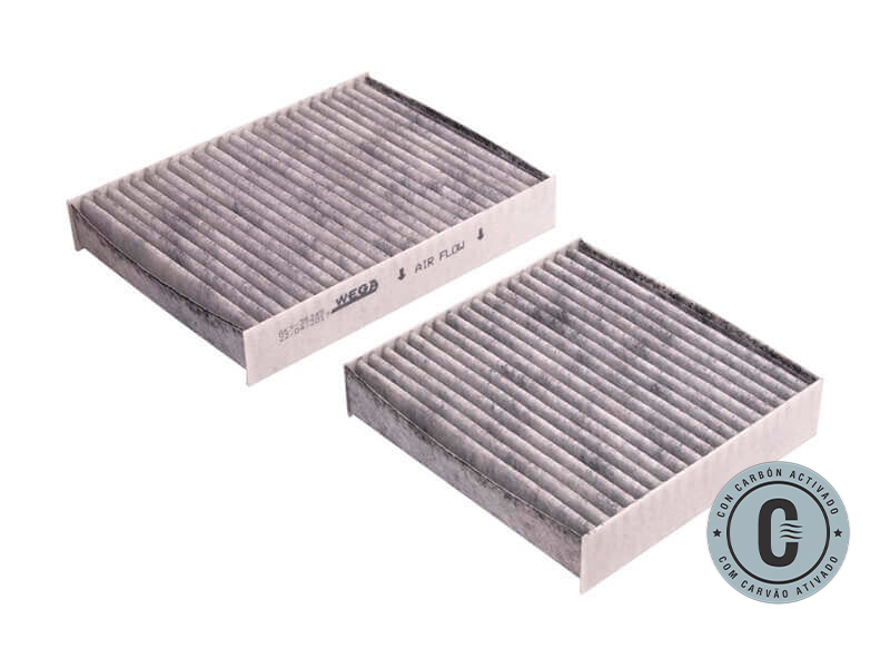 FIltro de Ar Condicionado Cabine com Carvão Ativado - Wega - AKX-35345/C-2