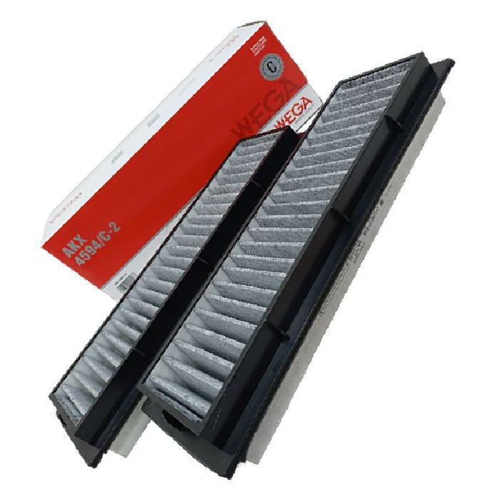 Par FIltro de Ar Condicionado Cabine com Carvão Ativado - Wega - AKX-4594/C-2