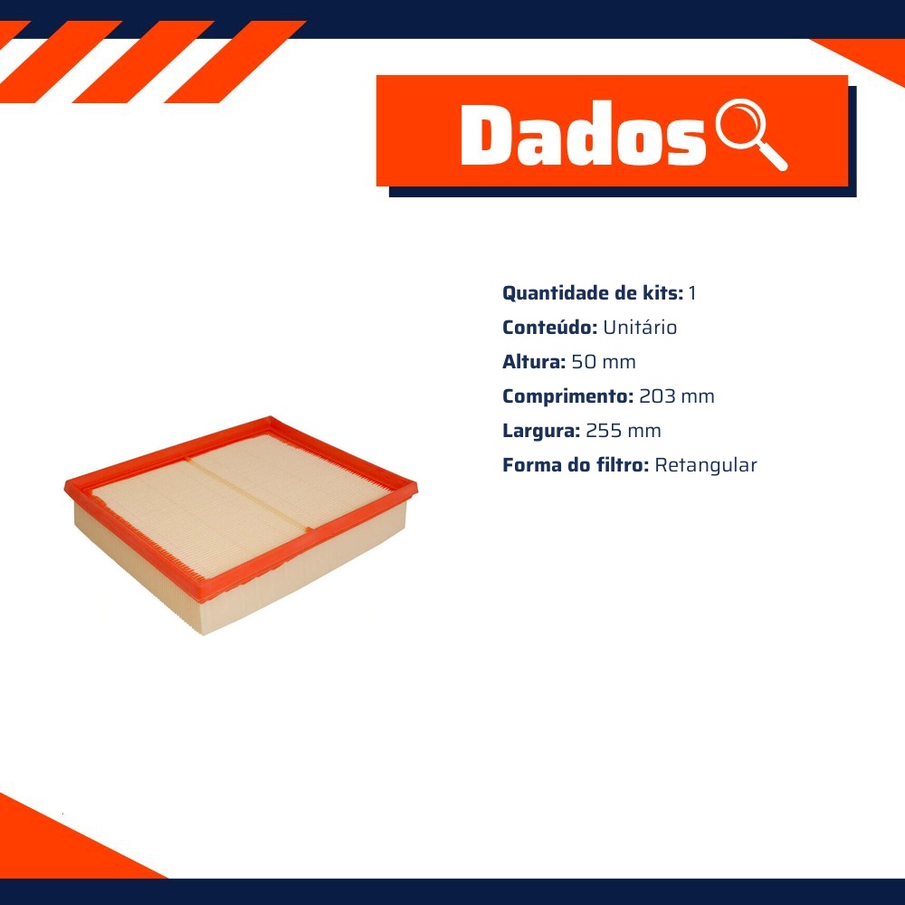 Filtro de Ar para Nissan Frontier - Wega - FAP-8001