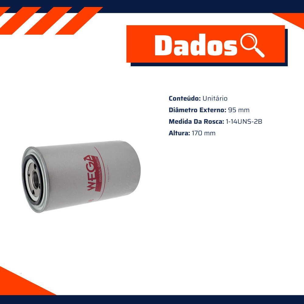 Filtro de Combustível - Wega - FCD-2208