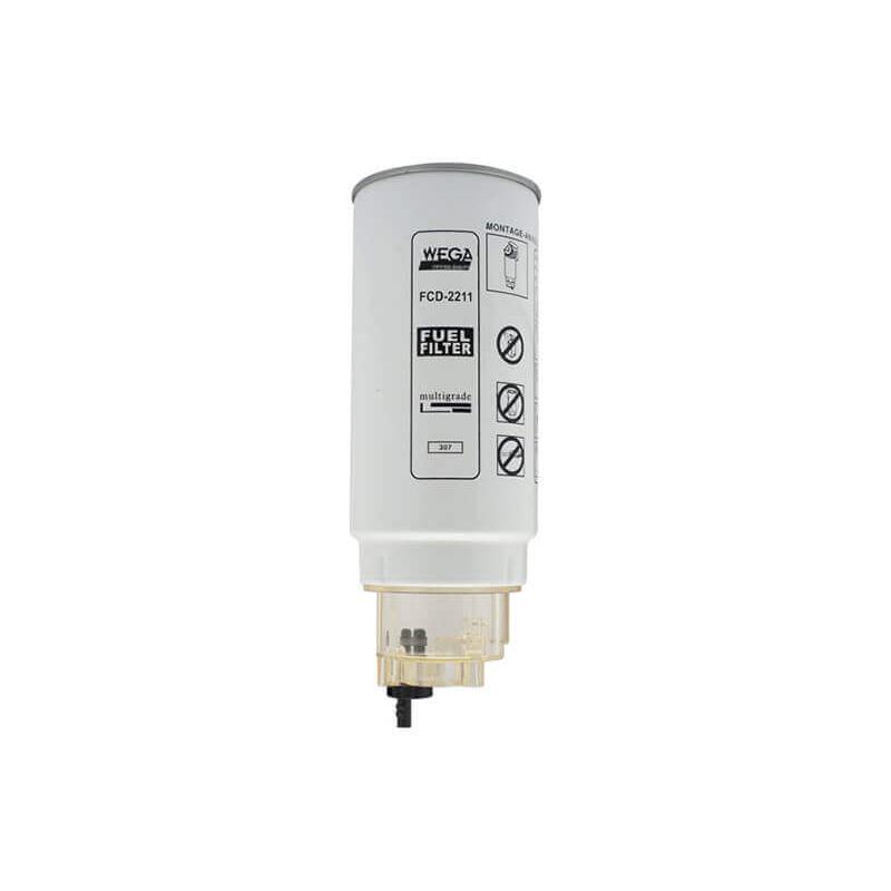 Filtro de Combustível Separador de Água sem Copo para Sinotruk Howo 380 - Wega - FCD-2211
