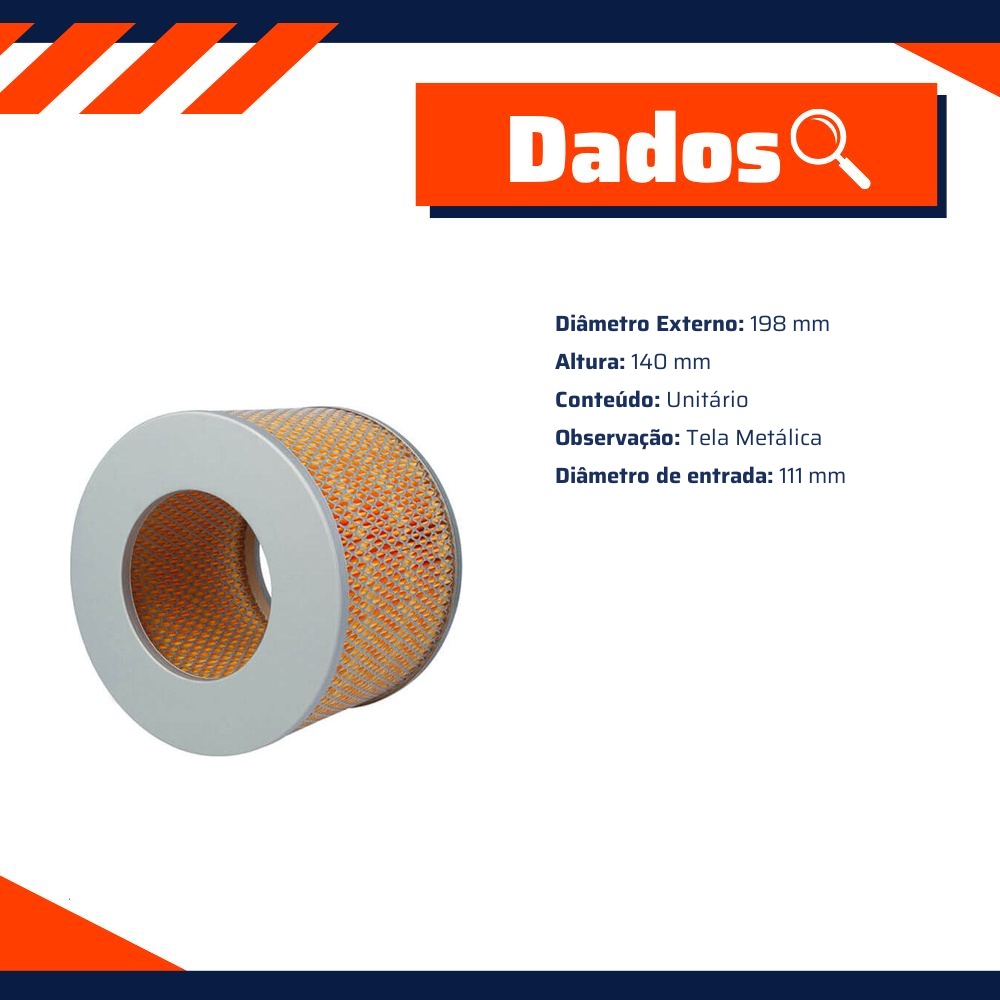 Filtro de Ar para Toyota Hilux - Wega - JFA-0234