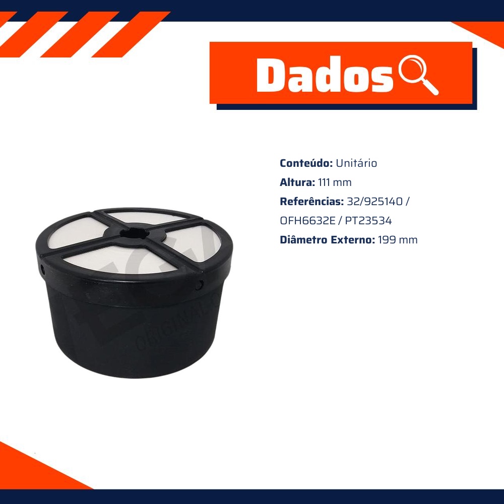 Filtro de Óleo Hidráulico - Wega - WEH-013