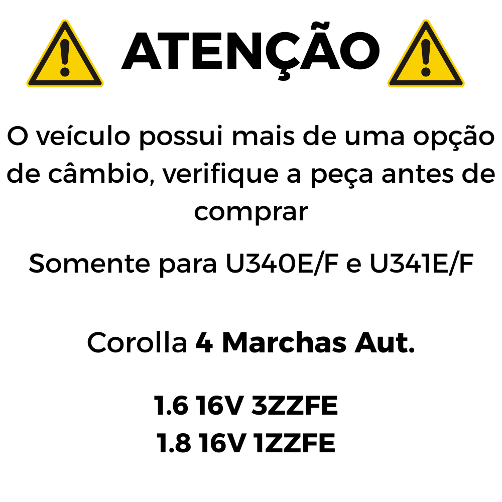 Filtro de Óleo do Câmbio Automático para Toyota Corolla - Wega - WFC-532