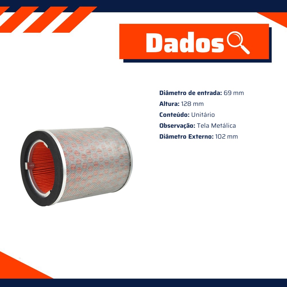 Filtro de Ar para Honda CBR 1000RR FIREBLADE - Wega - WR-006